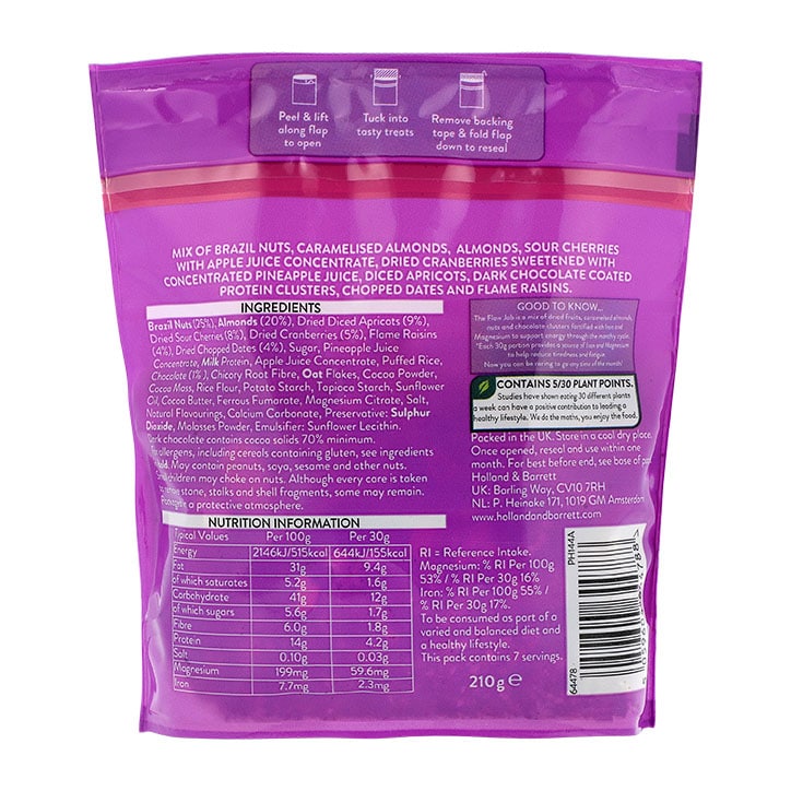 Holland & Barrett The Flow Job Trail Mix with Benefits 210g